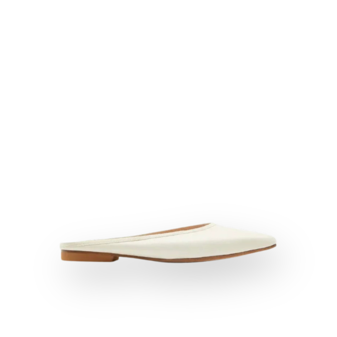 SISTER X SOEUR - COLLINS MULE IN CREAM LEATHER