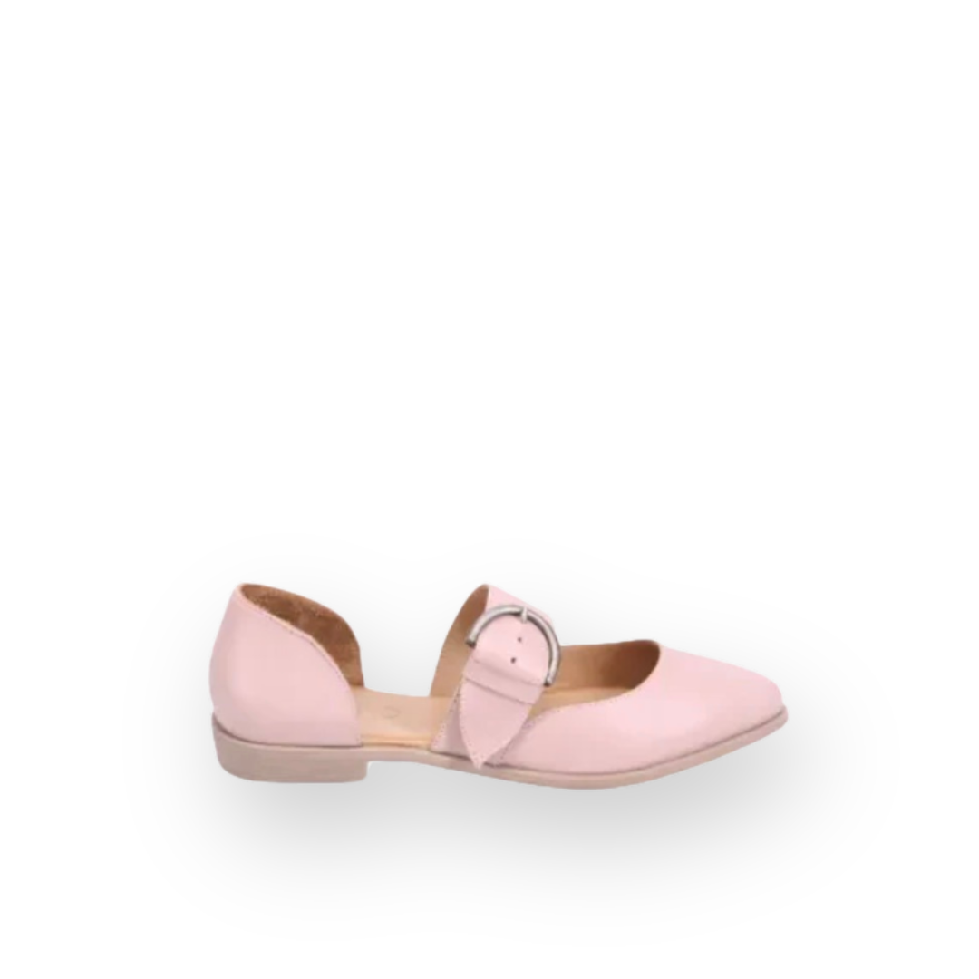 BUENO - BRITTANY MARY-JANE FLAT IN DUSTY MAUVE LEATHER