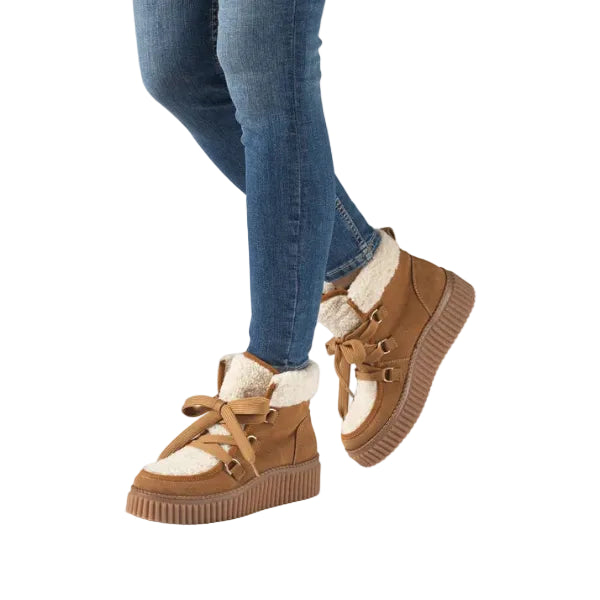 ILSE JACOBSEN -CALIRA01 BOOT IN CASHEW/CLAY SUEDE