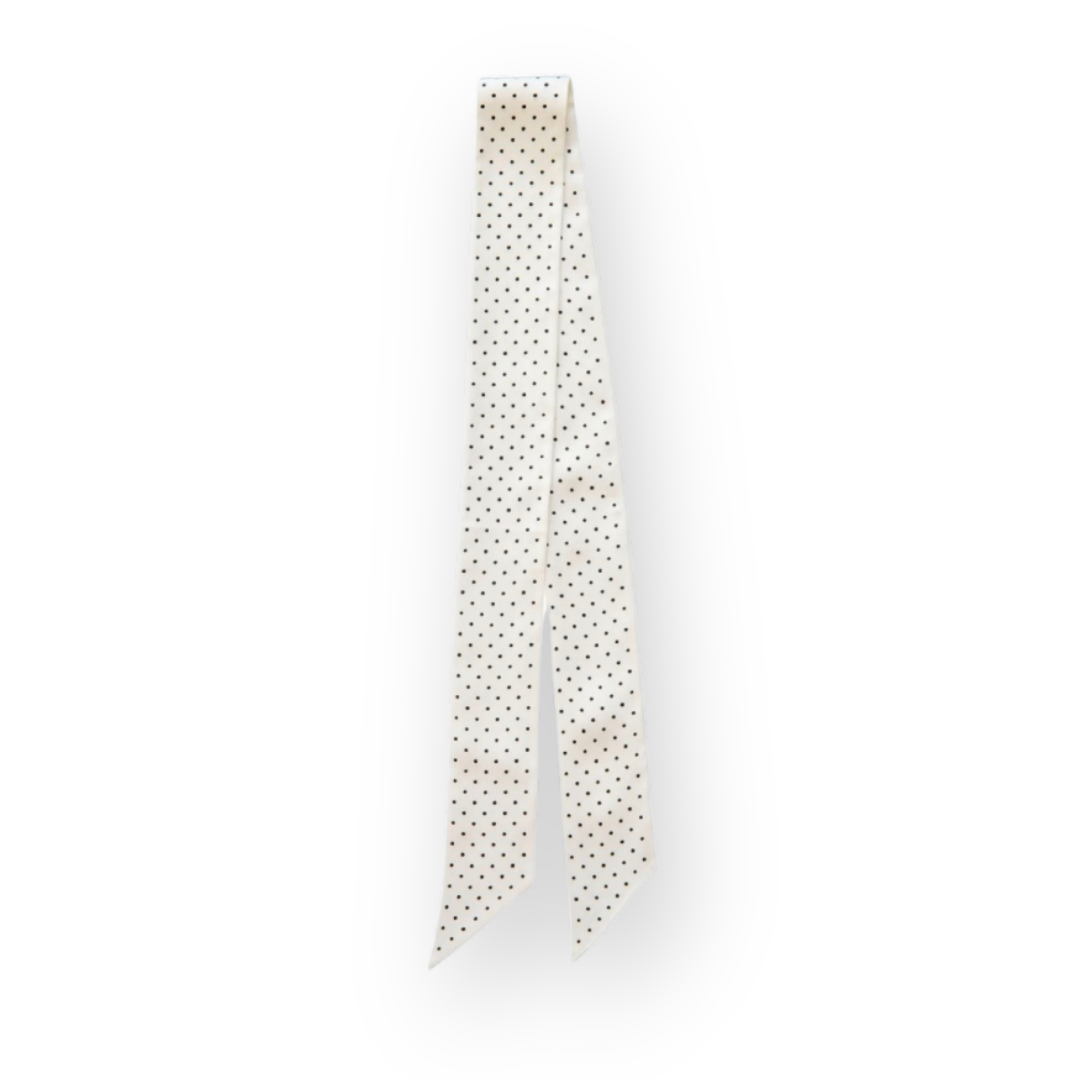 PALM PALM - BEA TWILLIE SCARF IN WHITE MULTI SILK