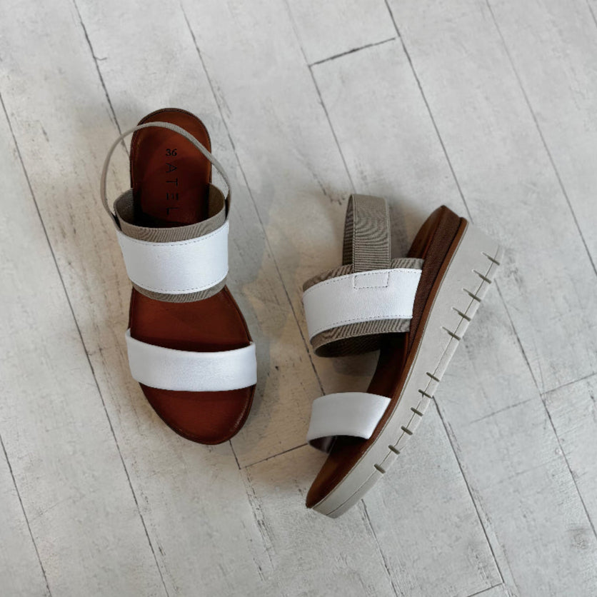 ATELIERS - CETA SANDAL IN WHITE LEATHER