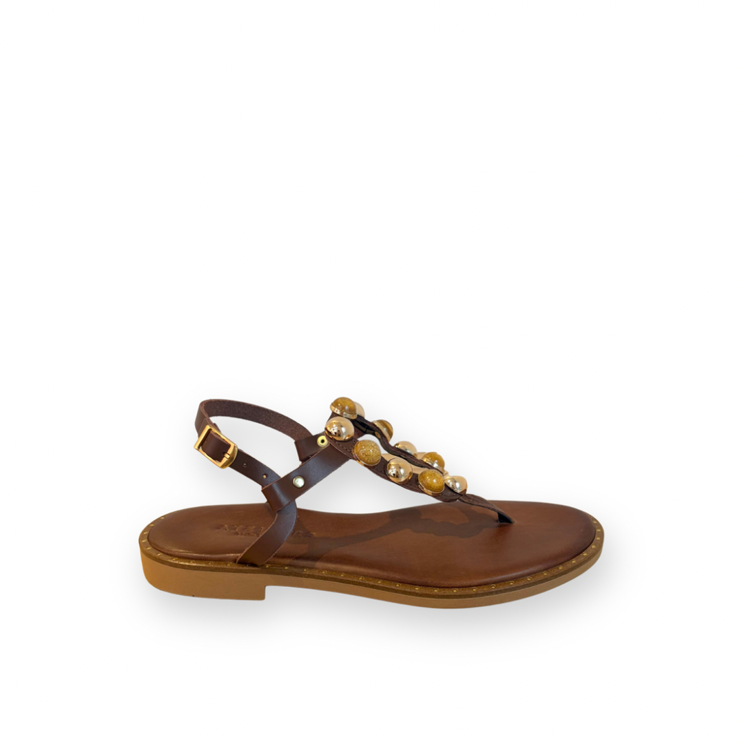 ATELIERS - BLISS SANDAL IN TAN LEATHER