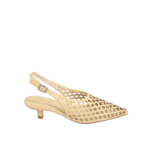 MOLLINI - CIDEA SLING BACK IN LEMON LEATHER