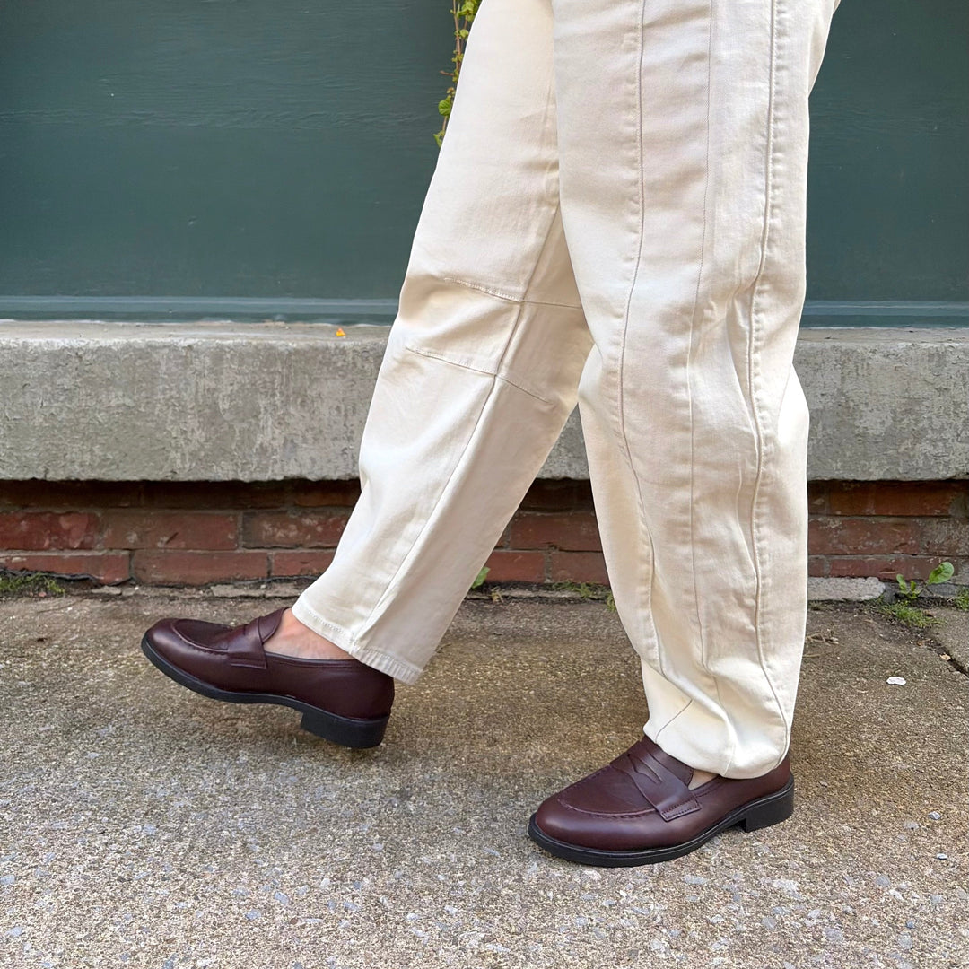 ATELIERS - CARLOS LOAFER IN BORDO LEATHER