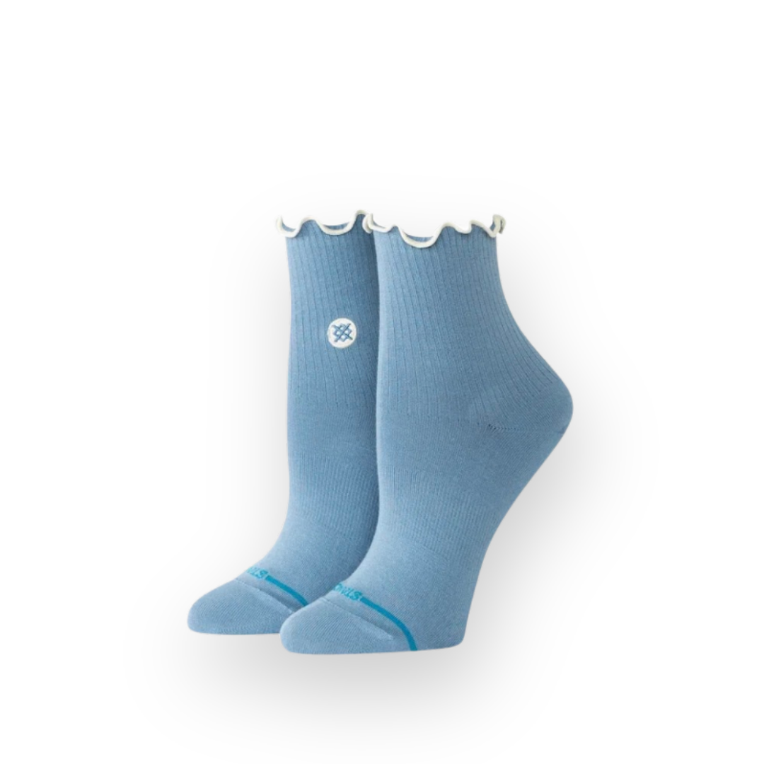 STANCE - W POP RUFFLE ICON QUARTER SOCK IN BLUE