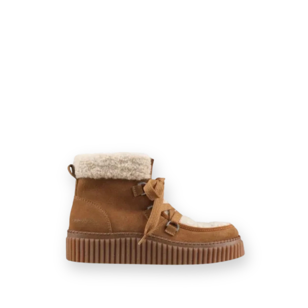 ILSE JACOBSEN -CALIRA02 BOOT IN CASHEW/CLAY SUEDE
