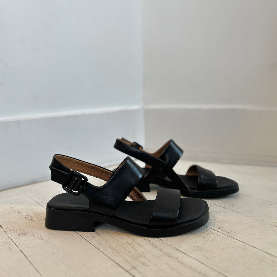 CAMPER - DANA SANDAL K201486-005 IN BLACK LEATHER