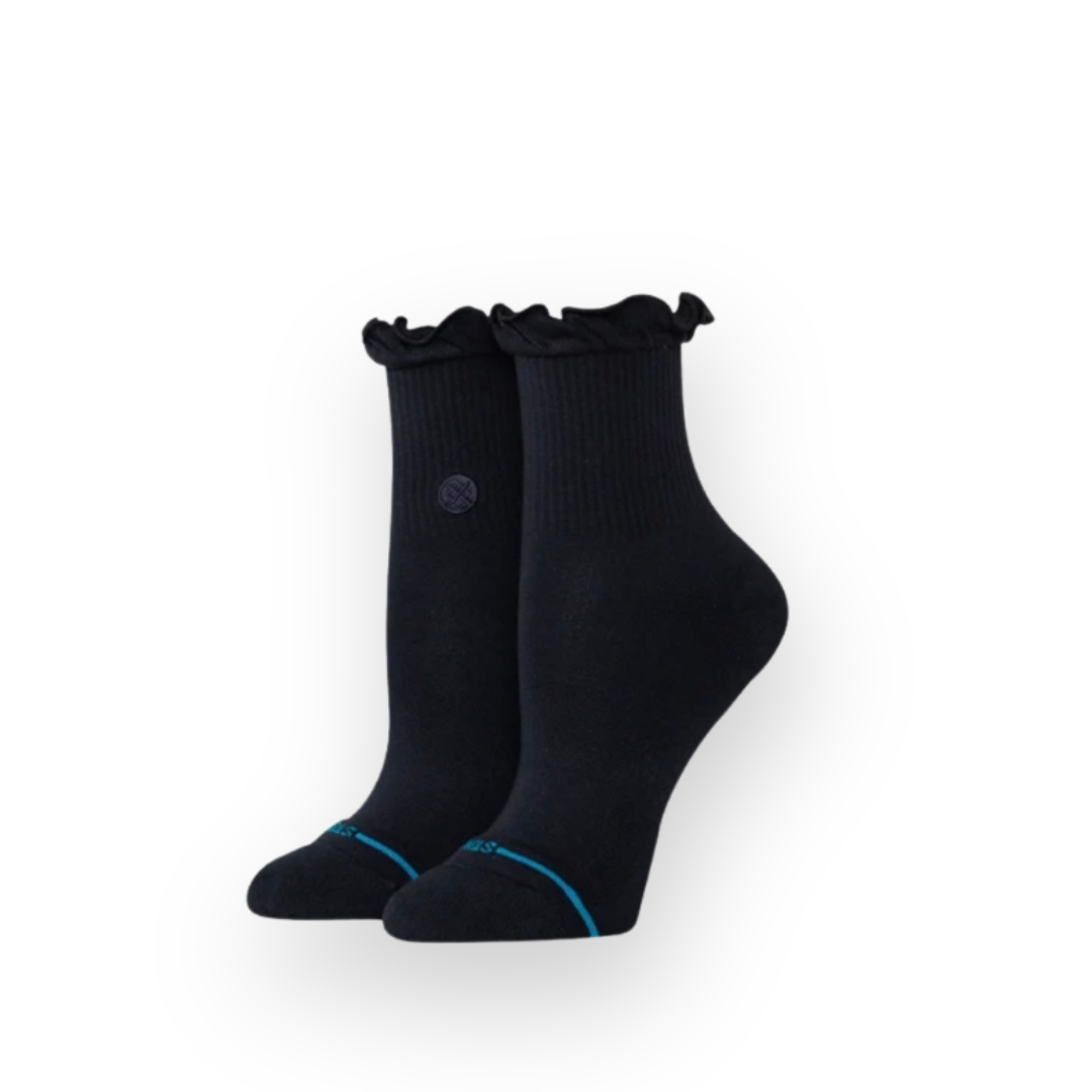 STANCE - W RUFFLE ICON QUARTER SOCK IN BLACK