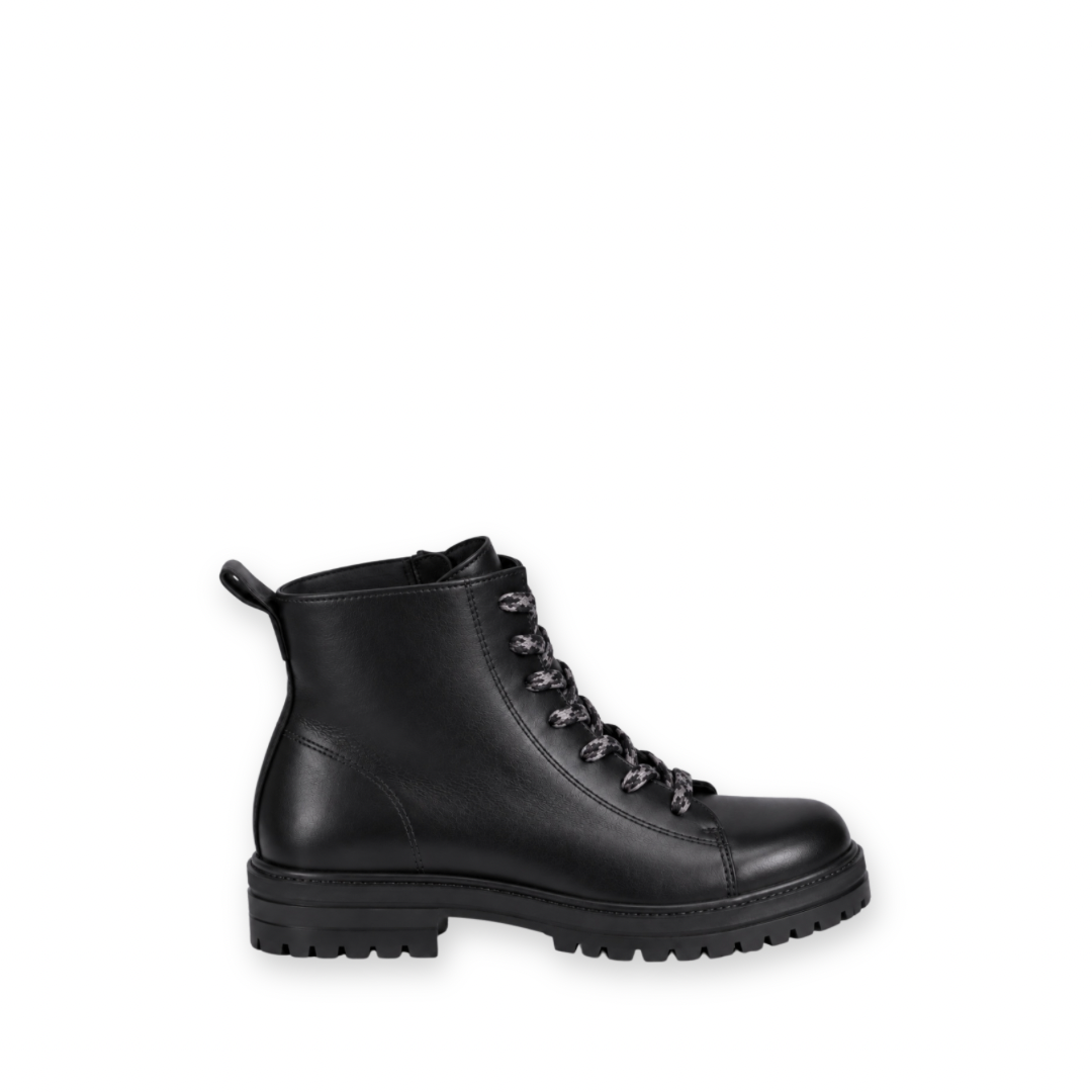 MIZ MOOZ - AUGUST LACE UP BOOT IN BLACK LEATHER