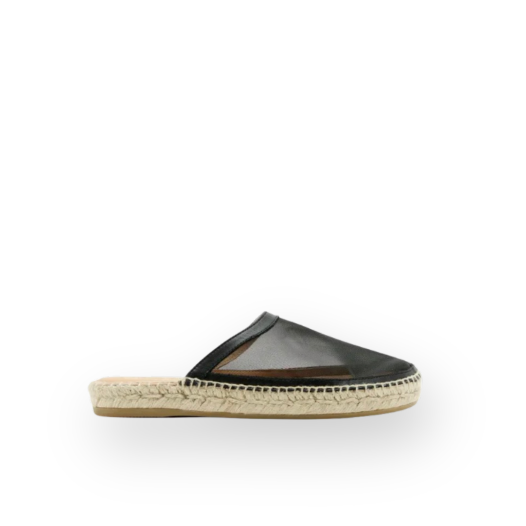 SISTER X SOEUR - FLOSSIE MULE IN BLACK  MESH