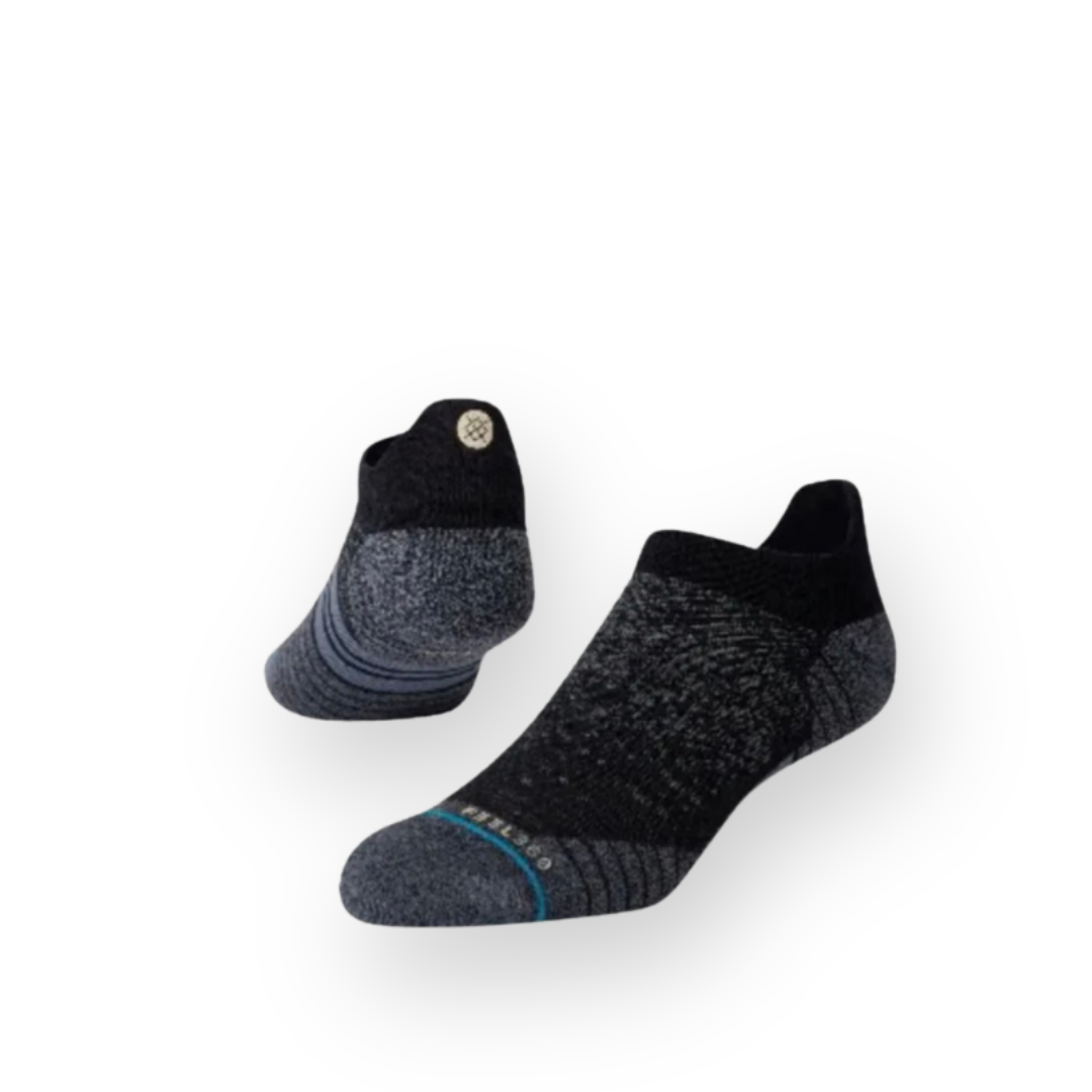 STANCE - RUN WOOL TAB SOCK IN BLACK