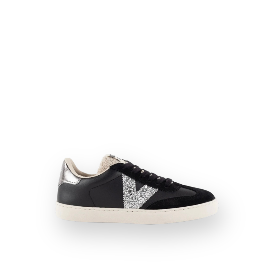 VICTORIA - BERLIN 2.0 SNEAKER 1126285 IN BLACK/SPARKLE LEATHER