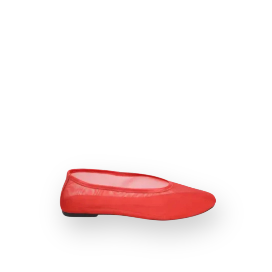MOLLINI - LENNEN FLAT IN RED MESH