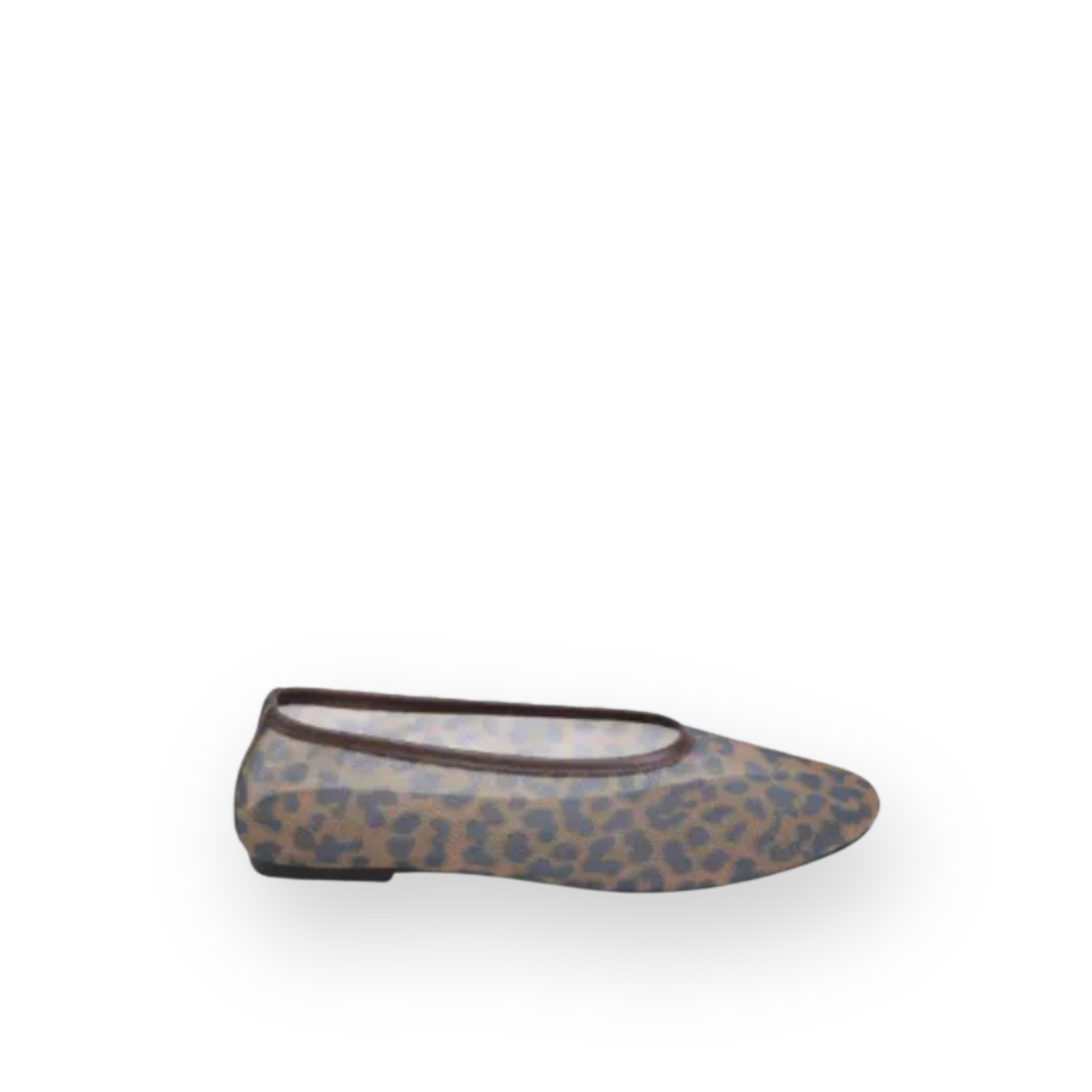 MOLLINI - LENNEN FLAT IN LEOPARD MESH