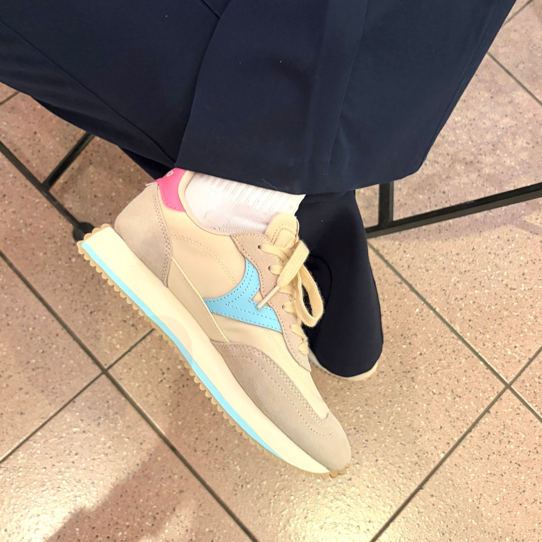 VICTORIA - COSMOS SNEAKER 1134117 IN BEIGE NYLON