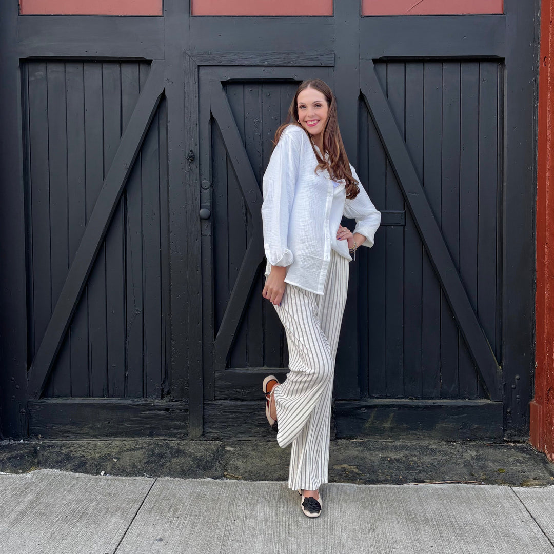ANGEL ALARCON - FLORENCE SLINGBACK PUMP IN IVORY/BLACK LEATHER