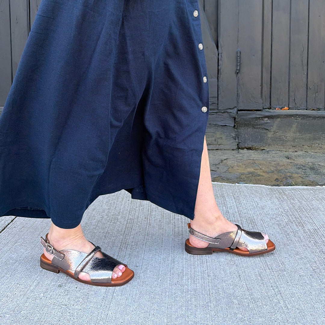 ATELIERS - FRANCESCA SANDAL IN BRONZE LEATHER