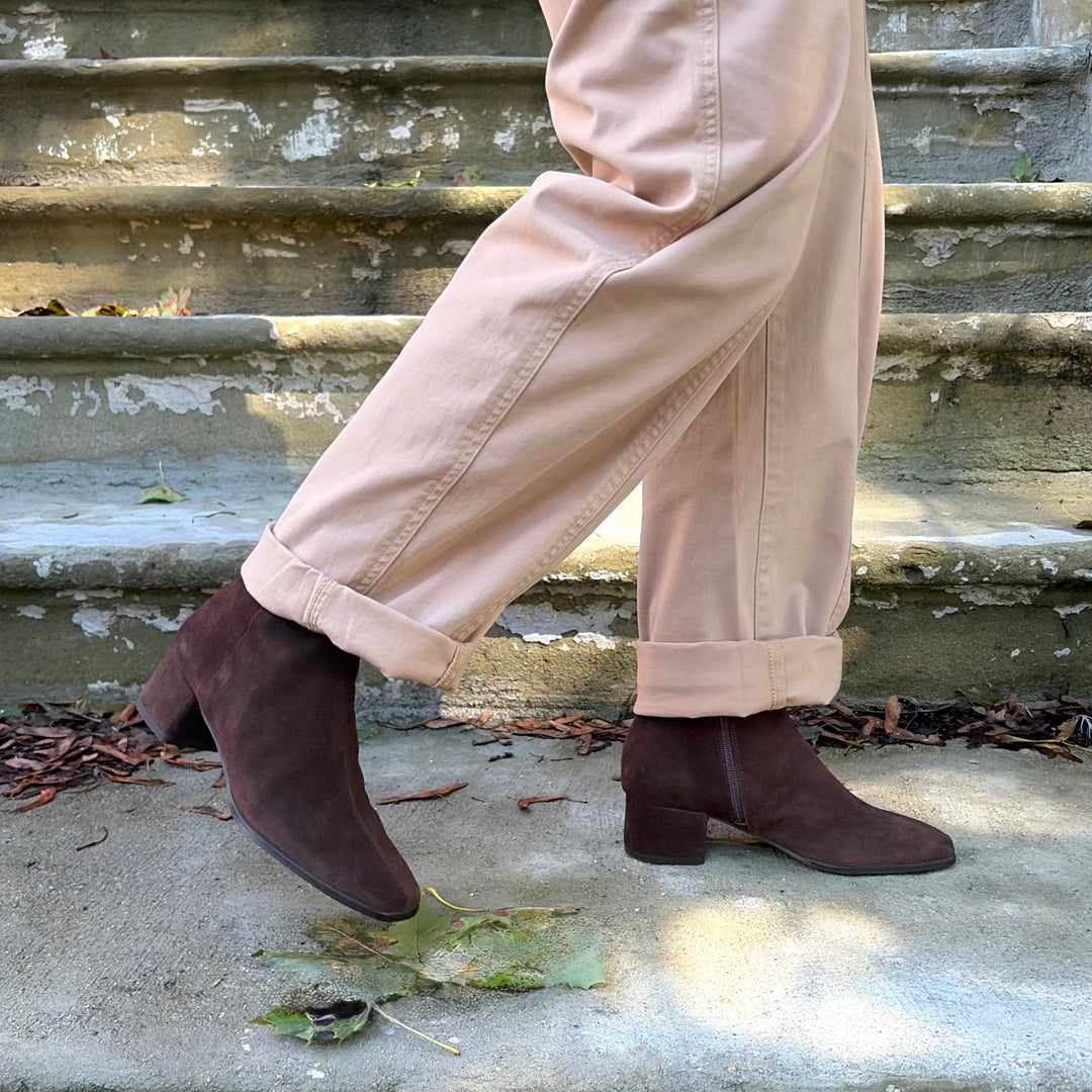 ANGEL ALARCON - GRETEL BOOT 26549-276R IN CHOCOLATE BROWN SUEDE