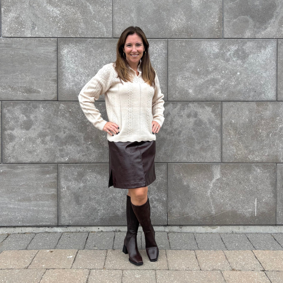 VAGABOND SHOEMAKERS - HEDDA TALL BOOT IN BROWN LEATHER