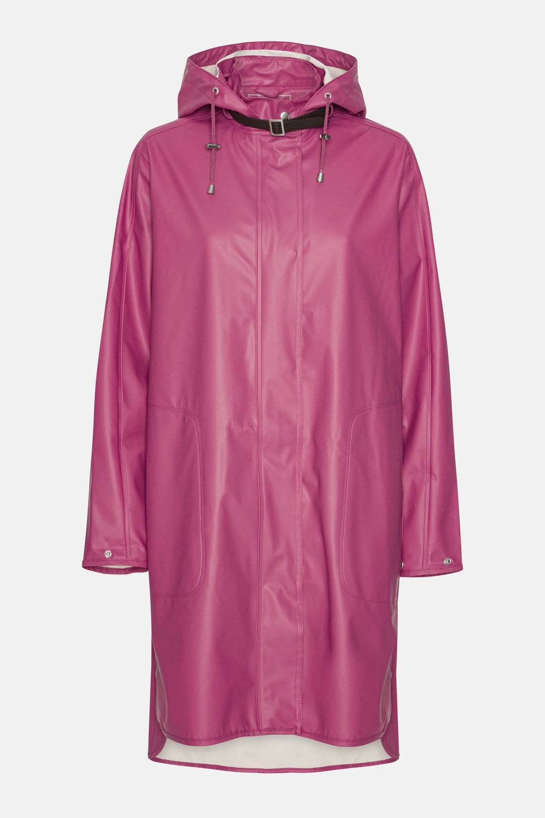 ILSE JACOBSEN - LONG RAIN COAT IN MAGENTA HAZE RAIN71