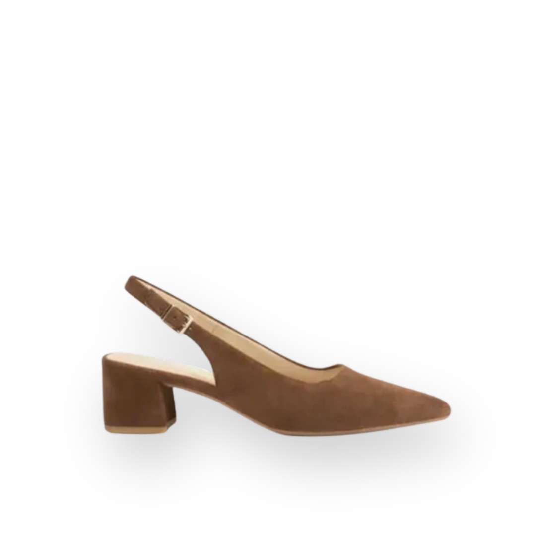 VAGABOND SHOEMAKERS - MARTA SLING BACK PUMP IN BROWN SUEDE