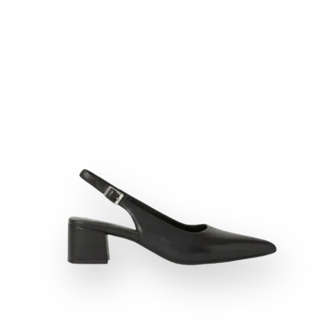 VAGABOND SHOEMAKERS - MARTA SLING BACK PUMP IN BLACK LEATHER