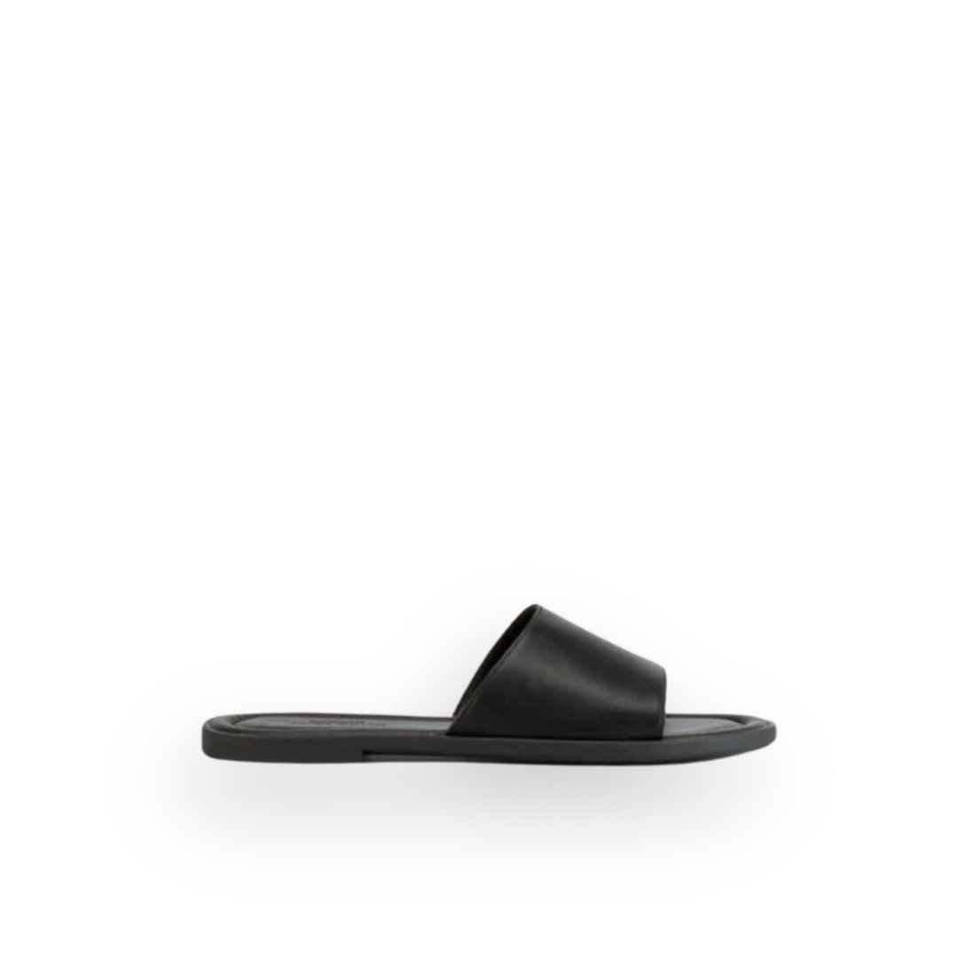 VAGABOND SHOEMAKERS - ZAIDA SLIDE SANDAL IN BLACK LEATHER