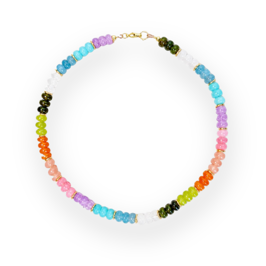 THE SILVER WREN - INES CANDY BEADED NECKLACE IN MULTI
