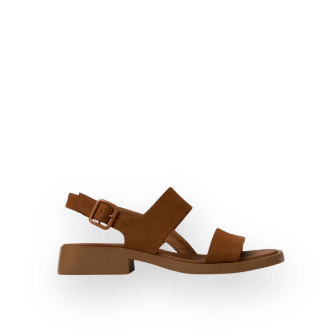 CAMPER - DANA SANDAL K201486-014 IN BROWN NUBUCK