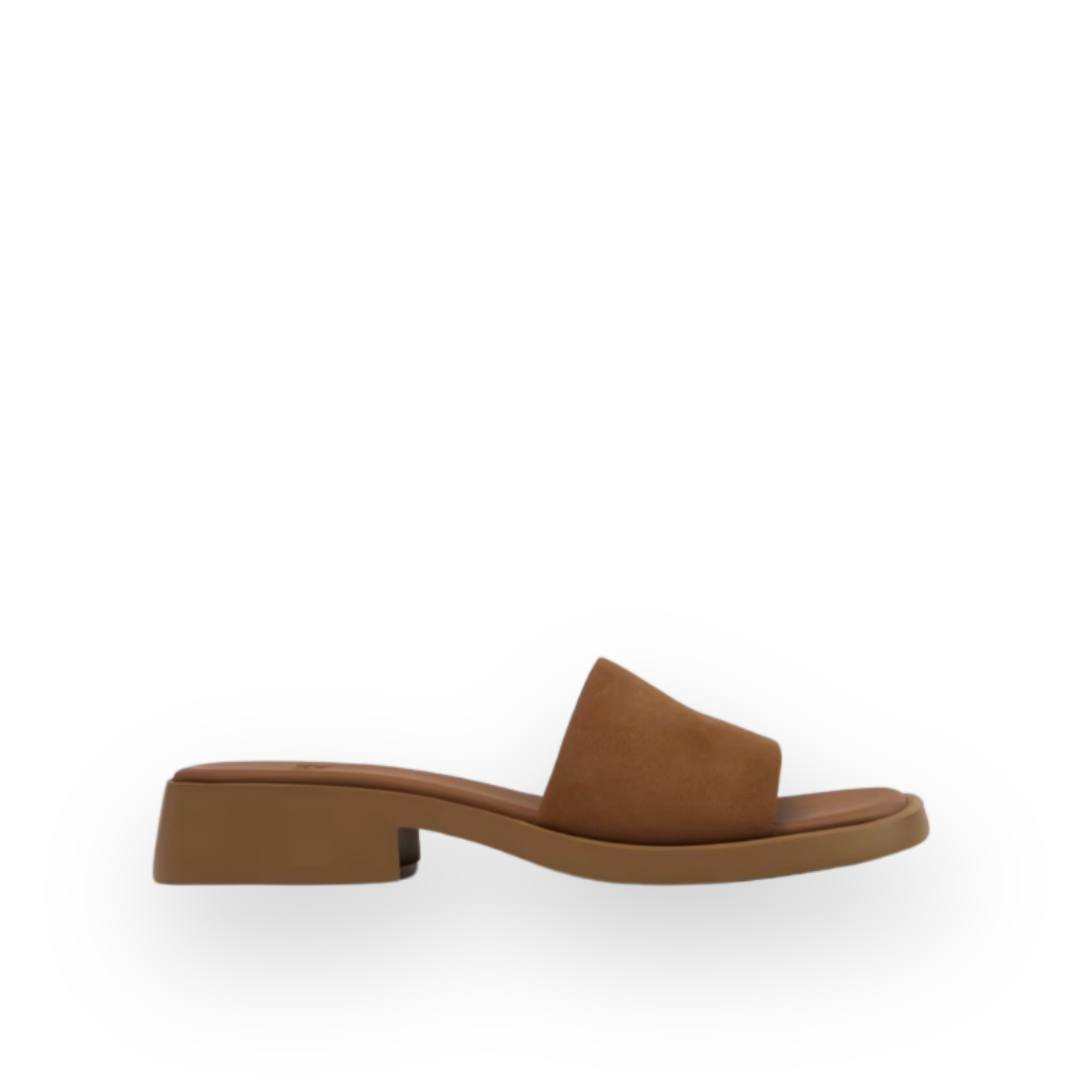 CAMPER - DANA SLIDE SANDAL K201740-011 IN BROWN NUBUCK