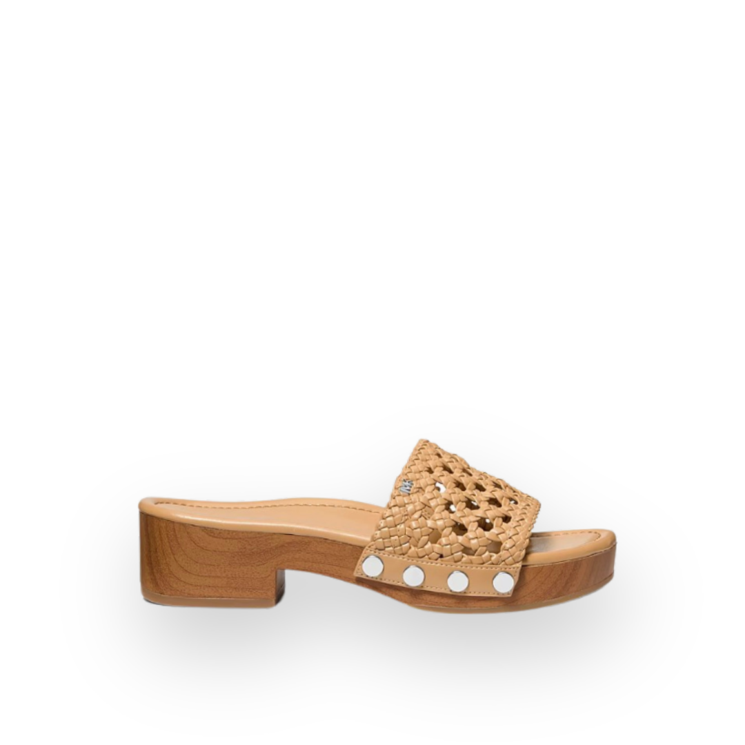 MICHAEL KORS - MAYES SANDAL IN LUGGAGE LEATHER