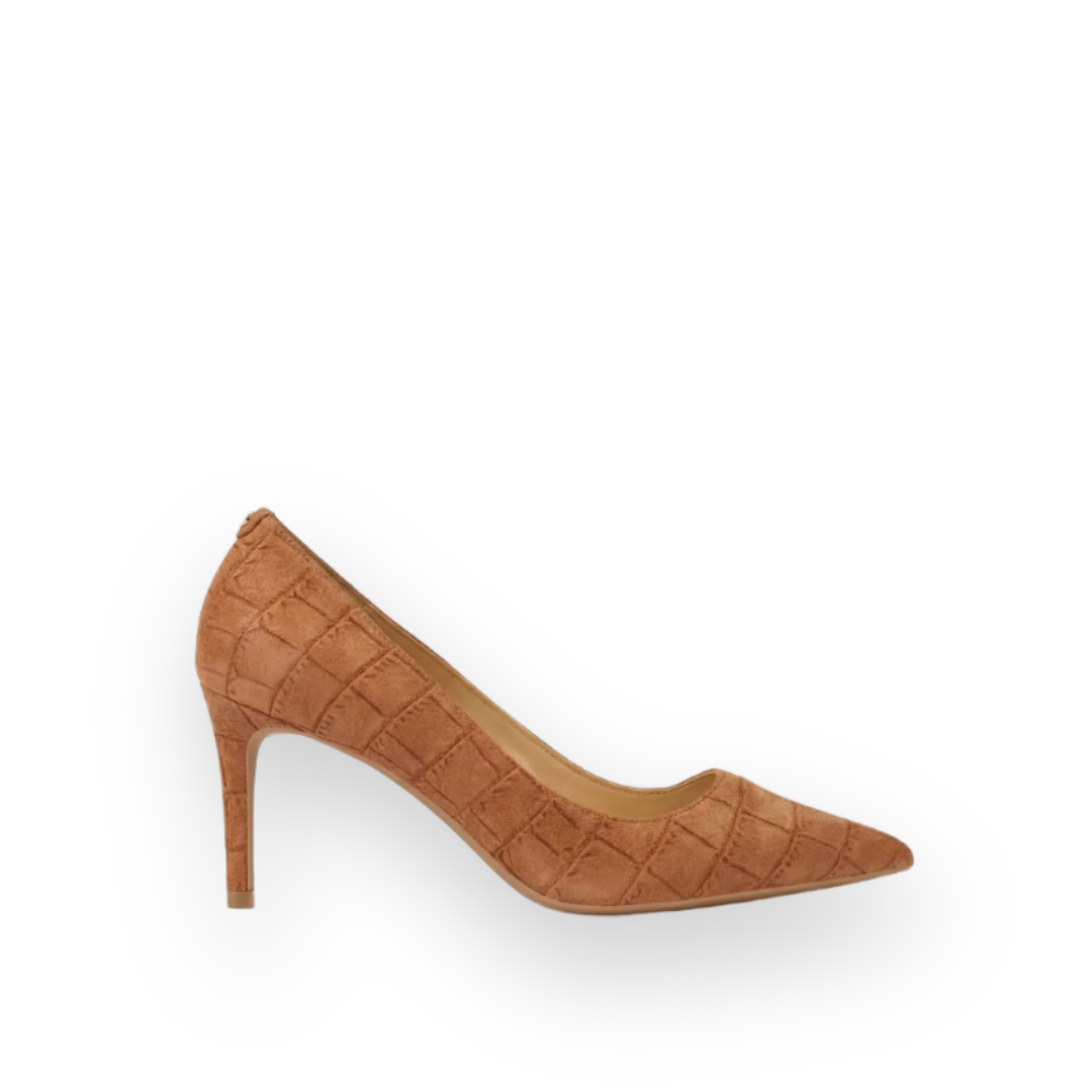 MICHAEL KORS - ALINA FLEX PUMP IN LUGGAGE CROCO SUEDE