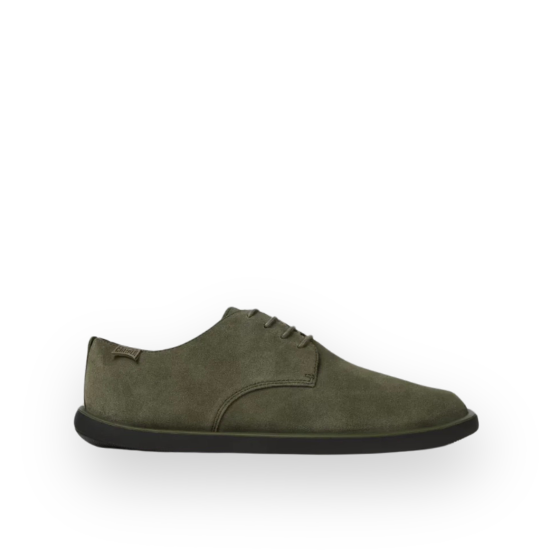 CAMPER - WAGON LACE UP SHOE K100669-032 IN GREEN SUEDE