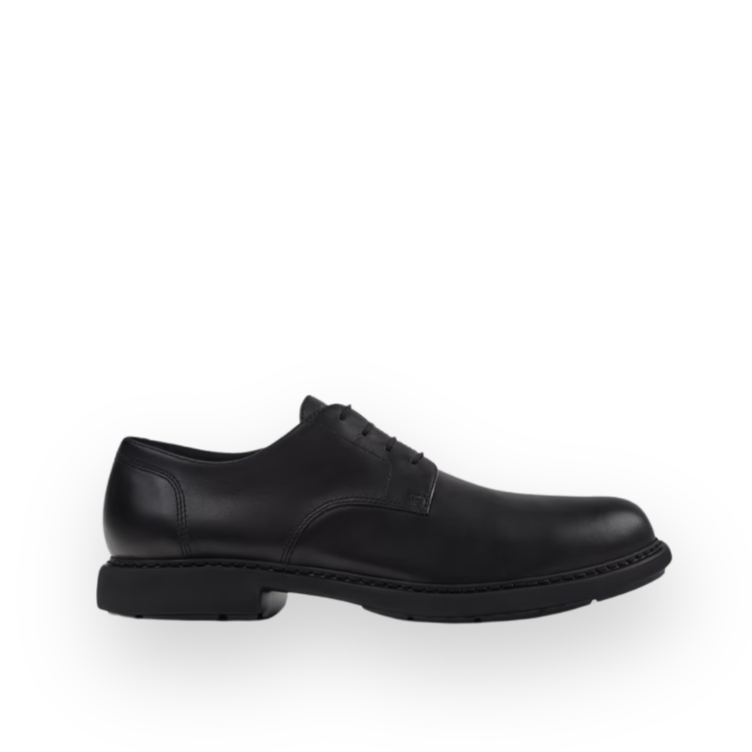 CAMPER - NEUMAN LACE UP SHOE K100152-021 IN BLACK LEATHER