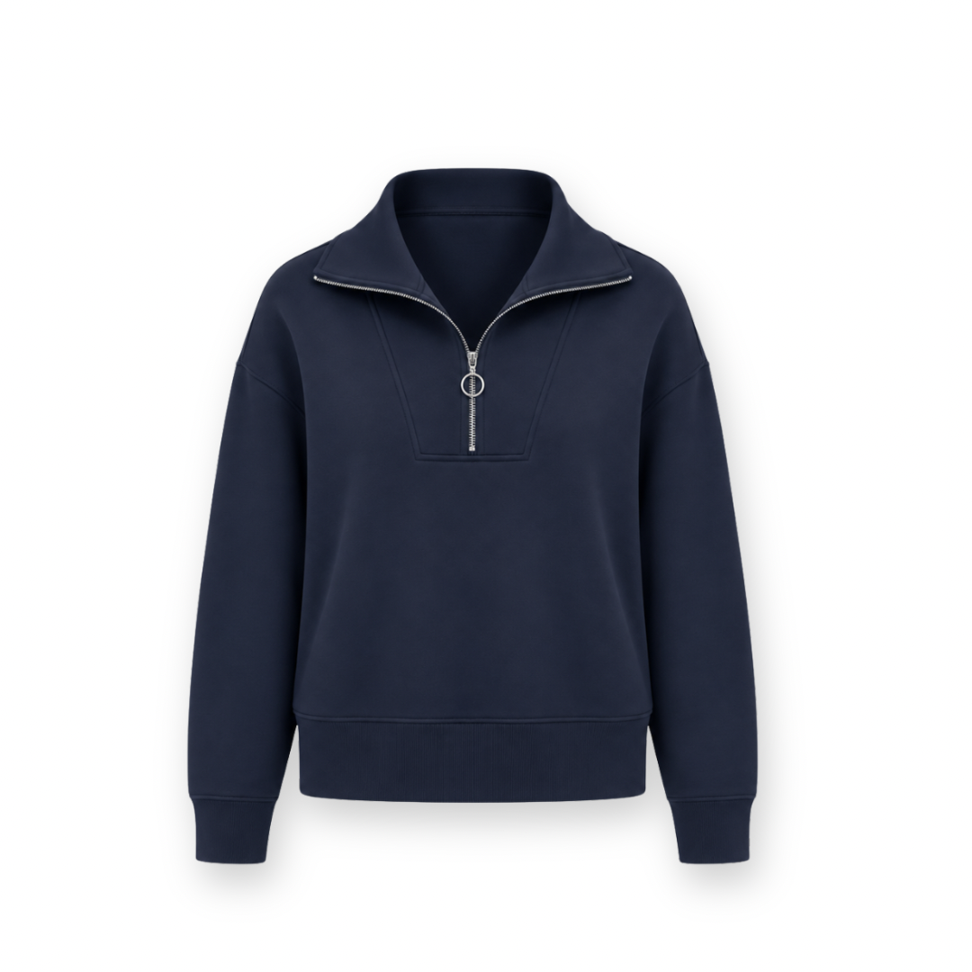MPG SPORT - DREAMWEAVE LONG SLEEVE QUARTER ZIP IN NAVY BLAZER