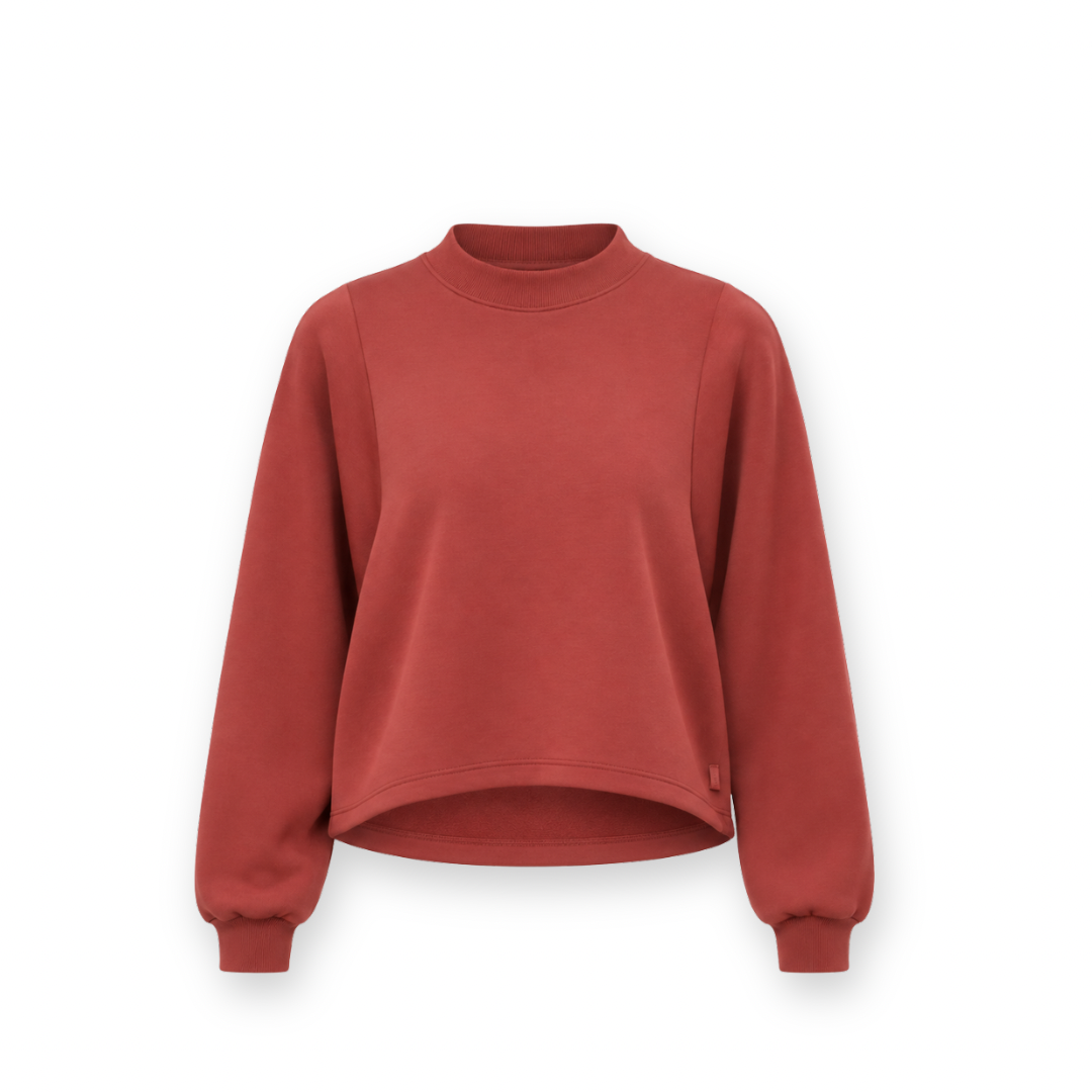 MPG SPORT - DREAMWEAVE CREW NECK SWEATER IN SPICED APPLE