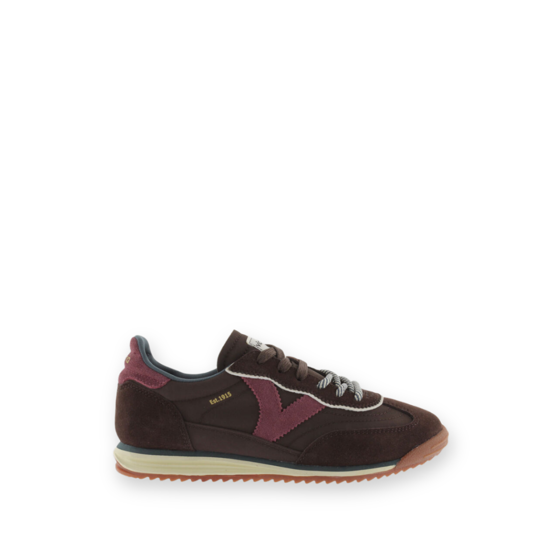 VICTORIA - SATURNO SNEAKER 1158113 IN MARRON NYLON/SUEDE