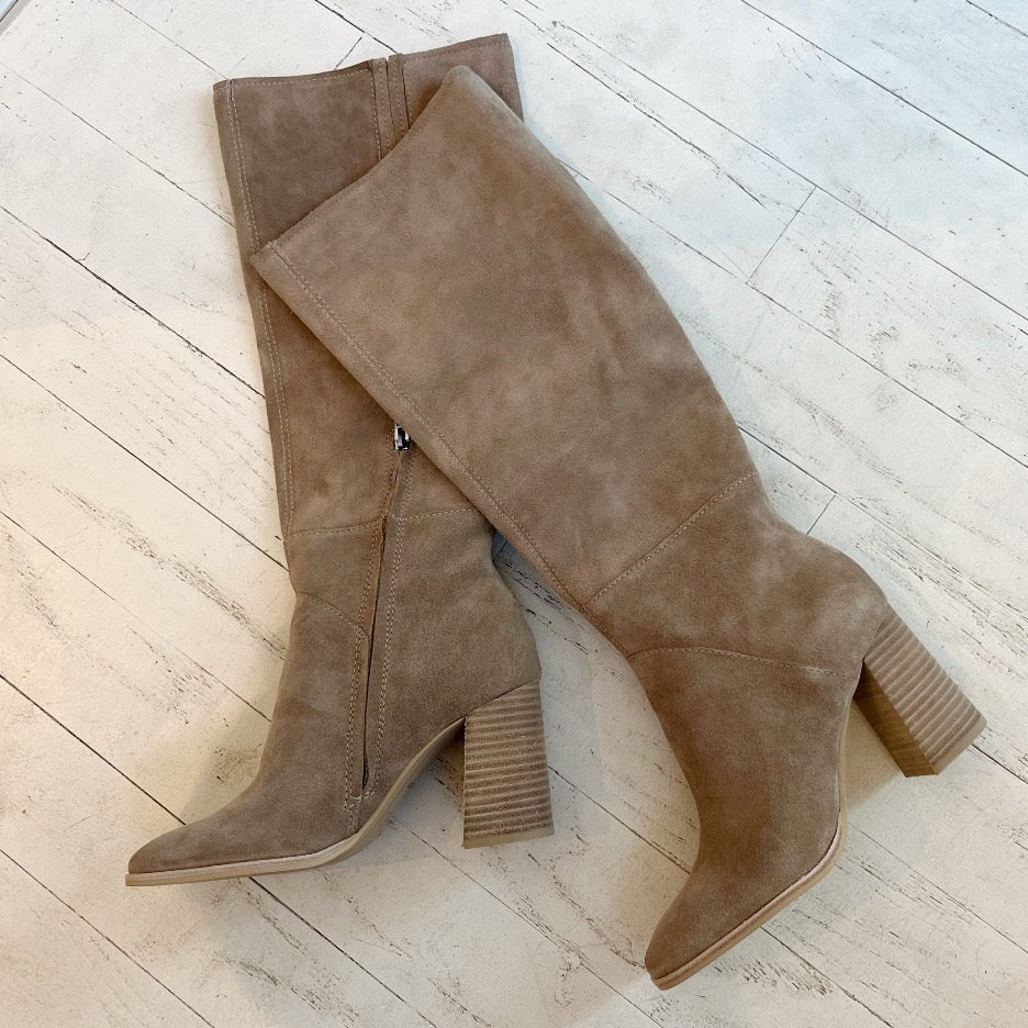 DOLCE VITA - FYNN TALL BOOT IN TRUFFLE SUEDE