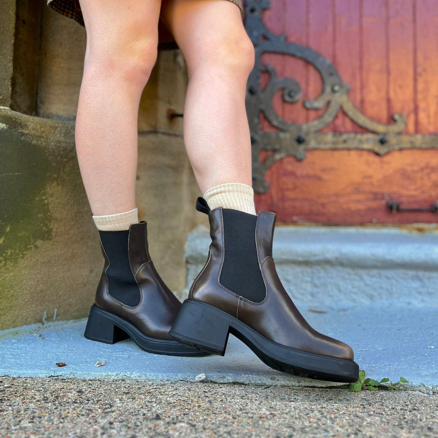 VAGABOND - DORAH BOOT IN BROWN LEATHER