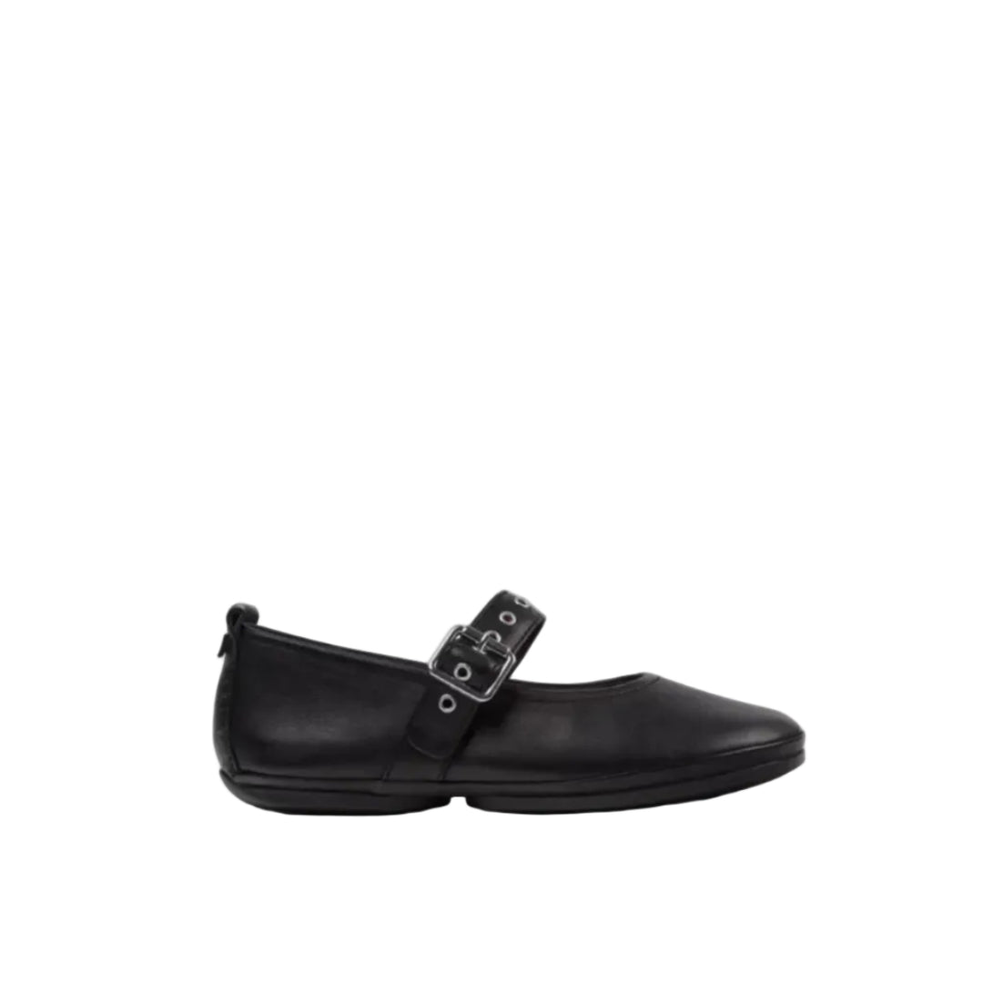 CAMPER - RIGHT MARY-JANE FLAT K201962-001 IN BLACK LEATHER