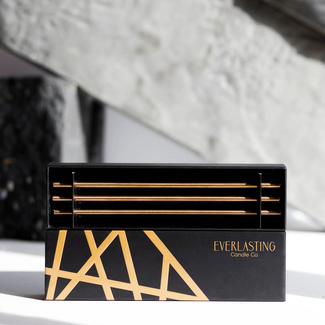 EVERLASTING CANDLE CO - CANDLE STICKS IN CHAMPAGNE