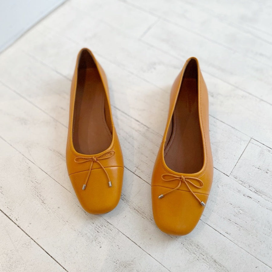 VAGABOND - JOLIN FLAT IN ORANGE LEATHER