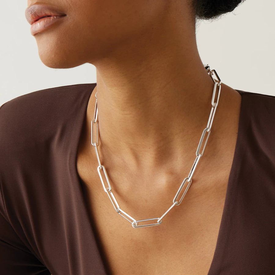JENNY BIRD - STEVIE CHAIN NECKLACE IN SILVER