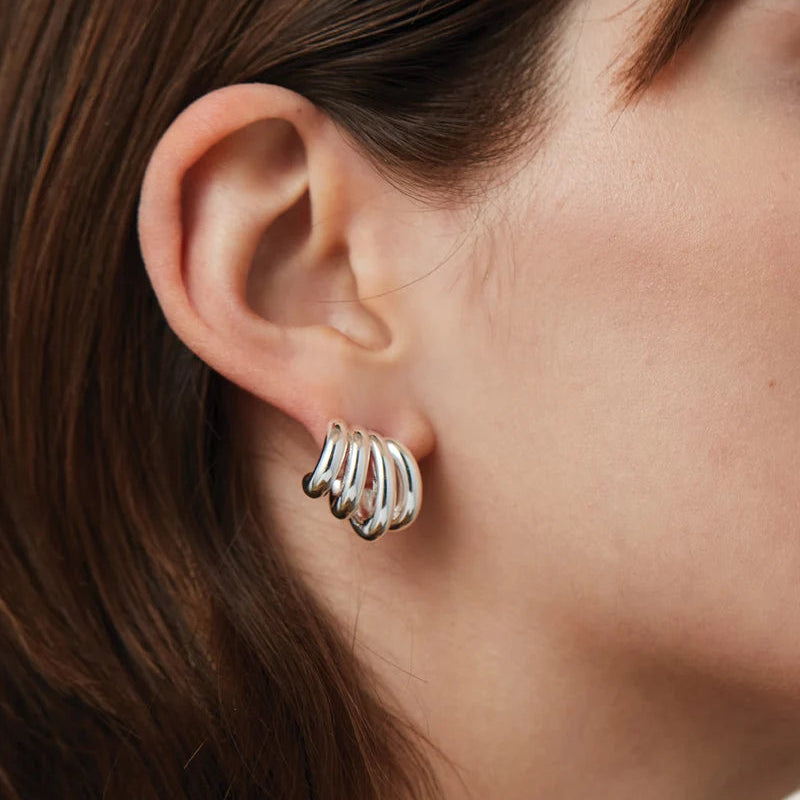 JENNY BIRD - MONROE EARRING IN SILVER HIGH POLISH