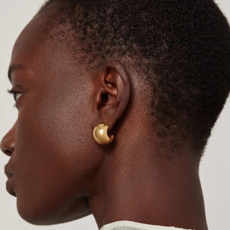 JENNY BIRD - SMALL GEMMA EARRING IN GOLD HIGH POLISH