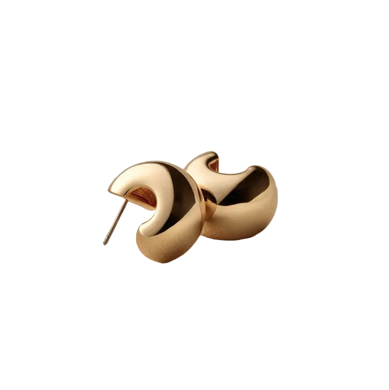 JENNY BIRD - SMALL GEMMA EARRING IN GOLD HIGH POLISH