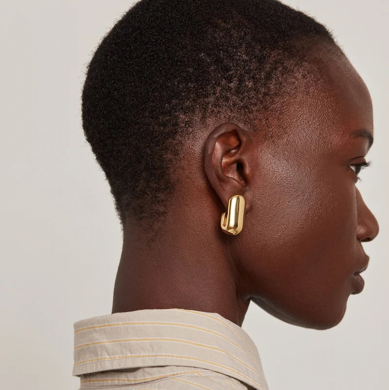 JENNY BIRD - LEON EARRING IN GOLD HIGH POLISH