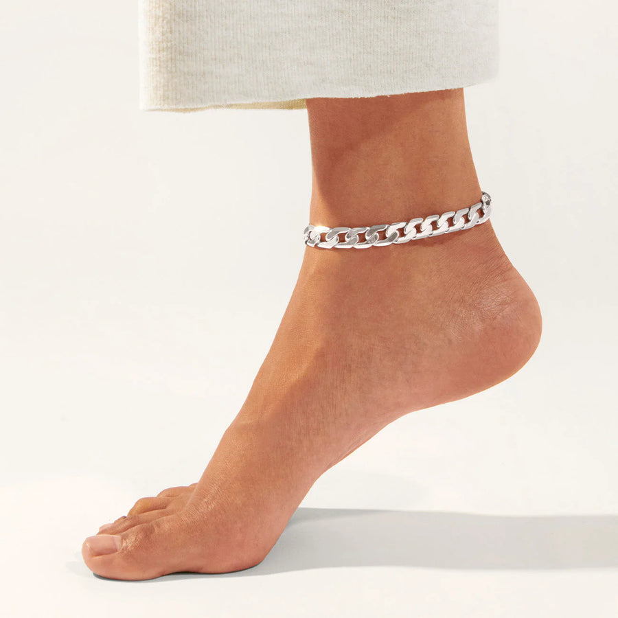 JENNY BIRD - HENRY ANKLET IN SILVER