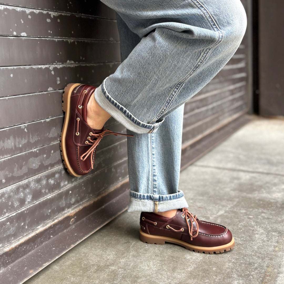 VAGABOND SHOEMAKERS - JOSLYN PLATFORM BOAT SHOE IN BROWN LEATHER
