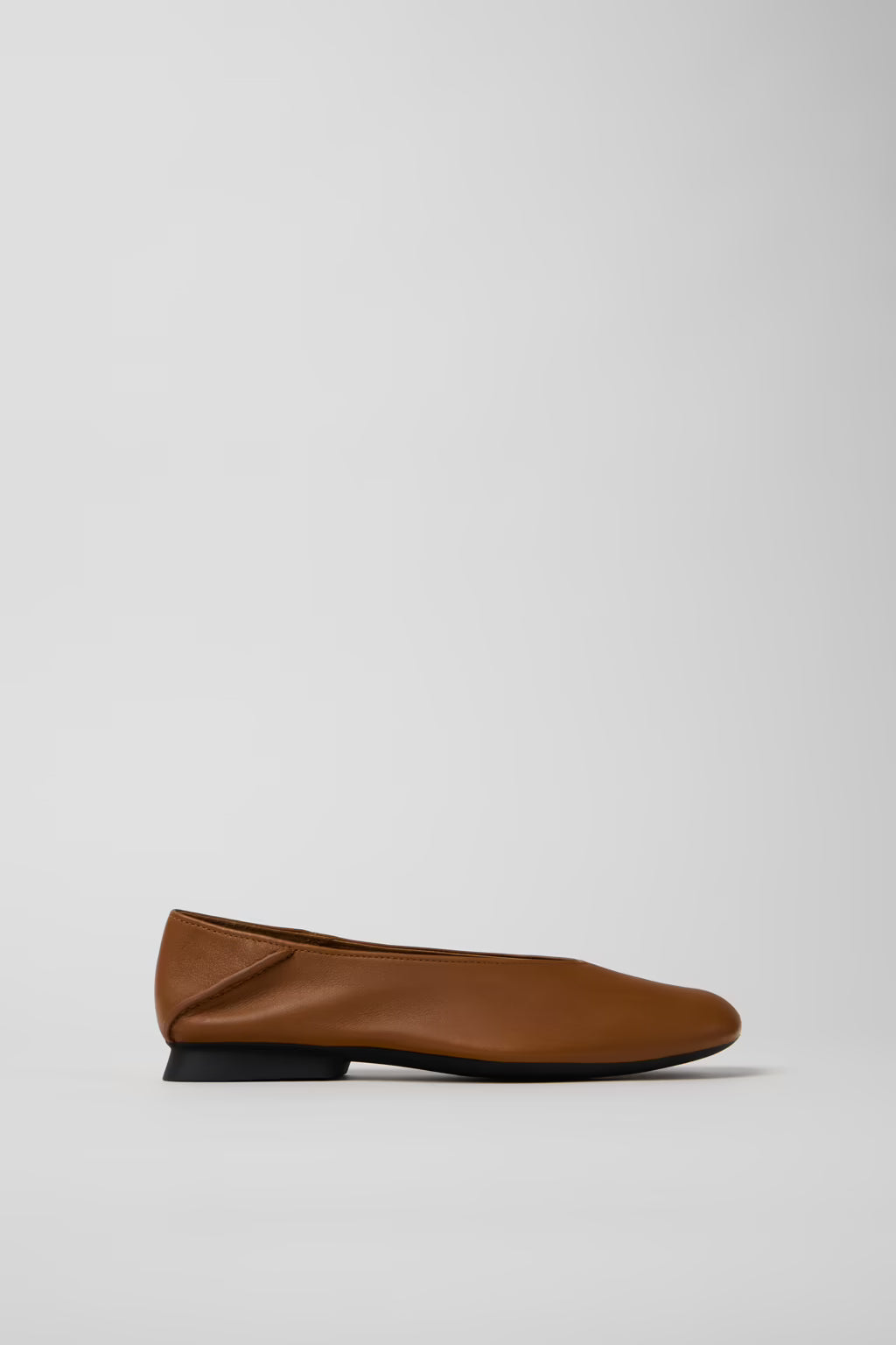 CAMPER - CASI MYRA FLAT K201253-041 IN BROWN LEATHER